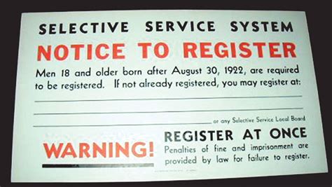 selective service requirements for women.